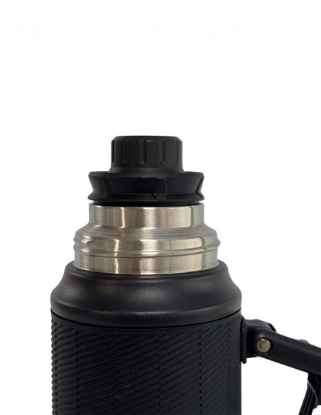 Termo de acero inoxidable con pico FLOW 360° negro pico
