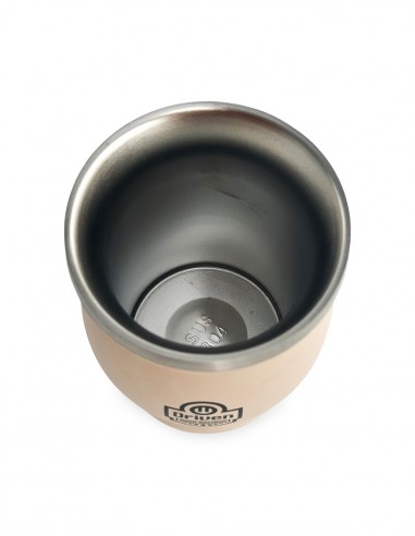 Mate de acero inoxidable 230 ml arena interior