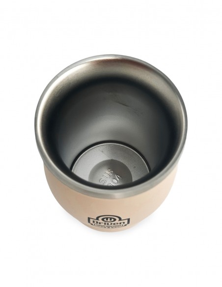 Mate de acero inoxidable 230 ml arena interior