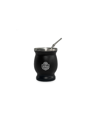 Mate de acero inoxidable 230 ml negro