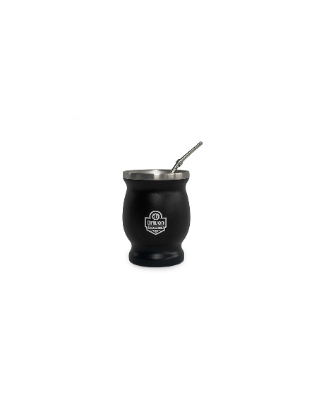 Mate de acero inoxidable 230 ml negro