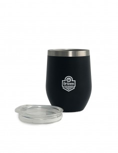Mate vaso de acero inoxidable 350 ml negro