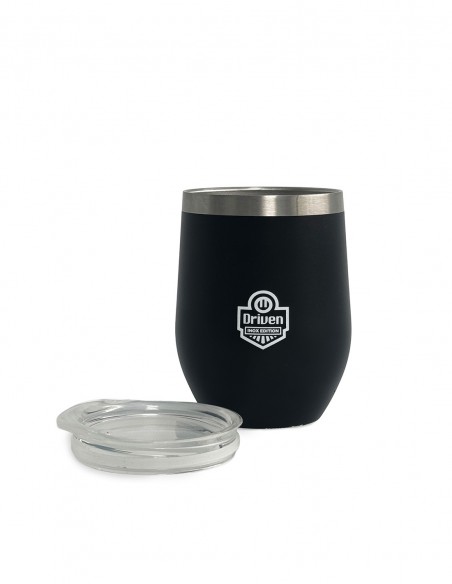 Mate vaso de acero inoxidable 350 ml negro