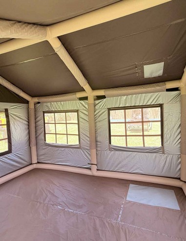 Carpa casa inflable outdoor/camping piso