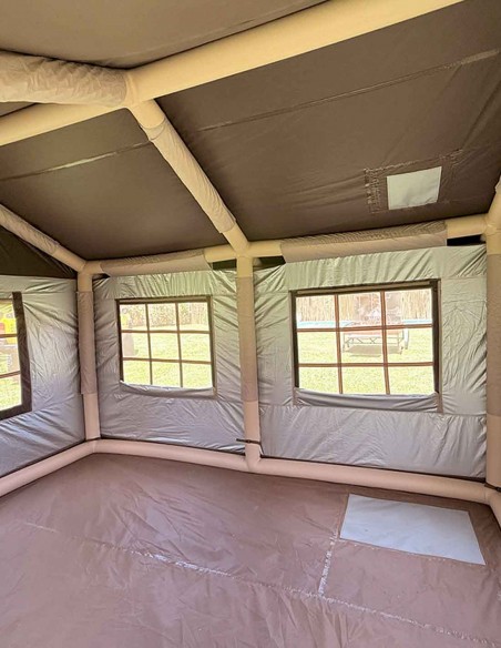 Carpa casa inflable outdoor/camping piso