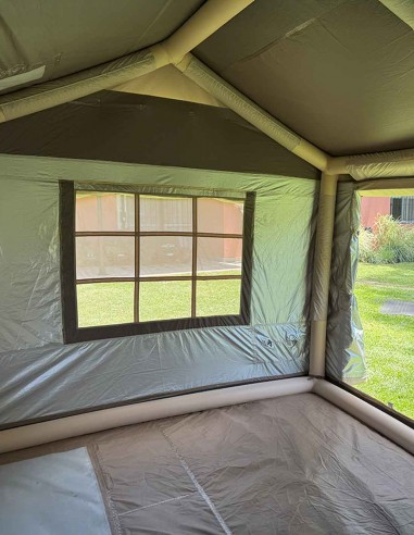 Carpa casa inflable outdoor/camping ventanas