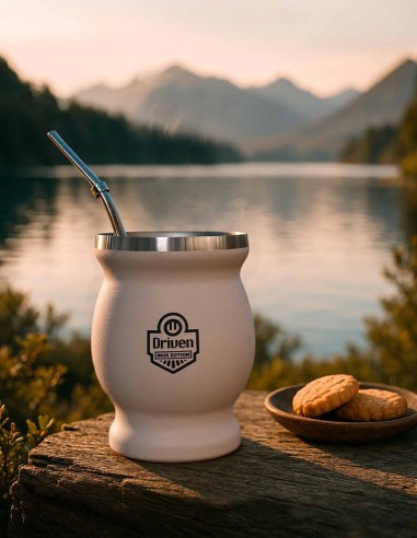 Mate de acero inoxidable 230 ml arena Exterior