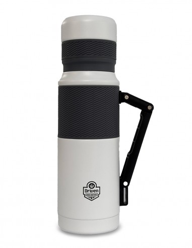 Termo de acero inoxidable con pico FLOW 360° blanco