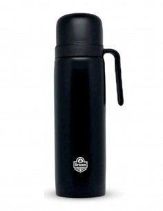 Termo media manija de acero inoxidable negro