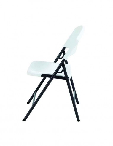 Silla plegable blanca Lifetime caños