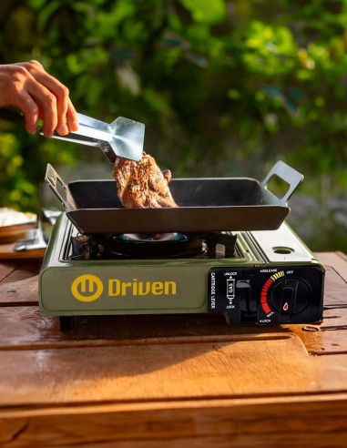 Anafe a gas portátil calentador camping verde militar aire libre