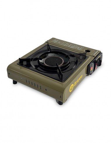 Anafe a gas portátil calentador camping verde militar