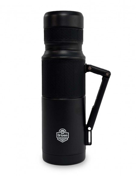 Termo de acero inoxidable con pico FLOW 360° negro