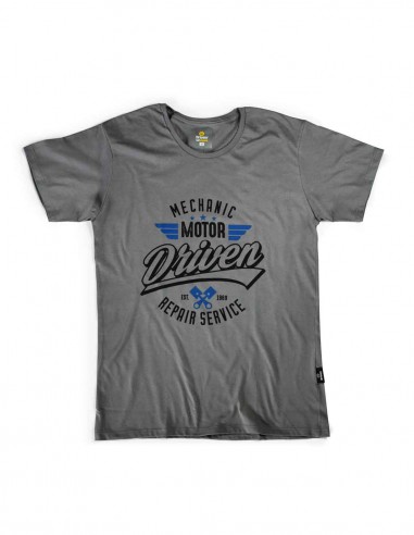 Remera hombre modelo Motor Driven gris service