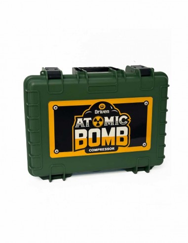 Compresor de aire metálico Atomic Bomb guardado