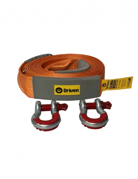 Eslinga de Rescate 3" x 9 metros 4x4 naranja