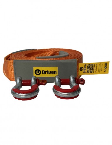 Eslinga de Rescate 3" x 9 metros 4x4 ganchos