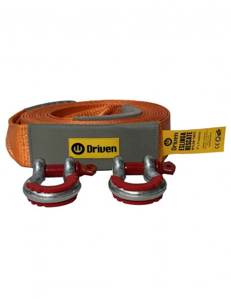 Eslinga de Rescate 3" x 9 metros 4x4 ganchos