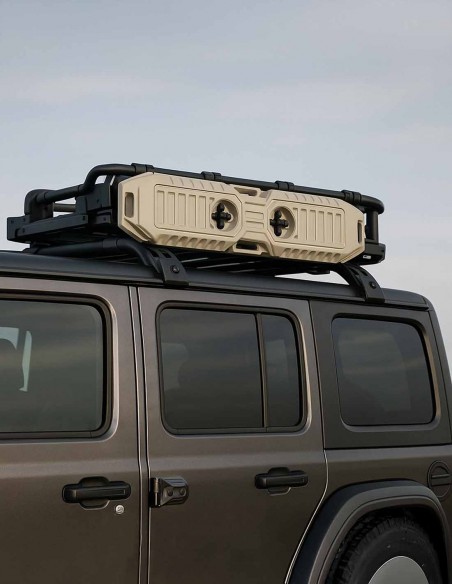 Ducha exterior portátil para camping 30 litros negra 4X4