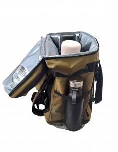 Mochila matera ALL IN ONE con aislación térmica verde 2