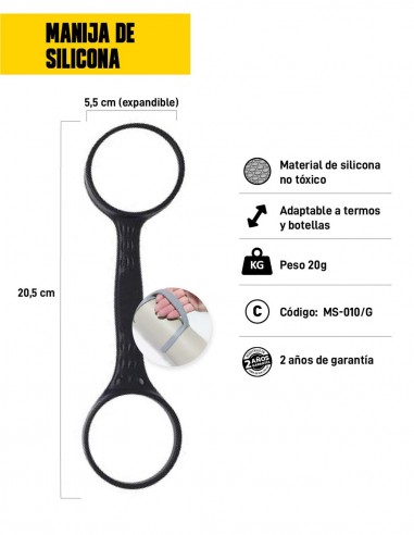 Manija universal para termos negra características