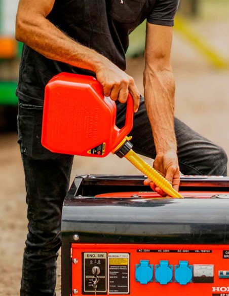 Bidón para combustible 5 litros rojo nafta