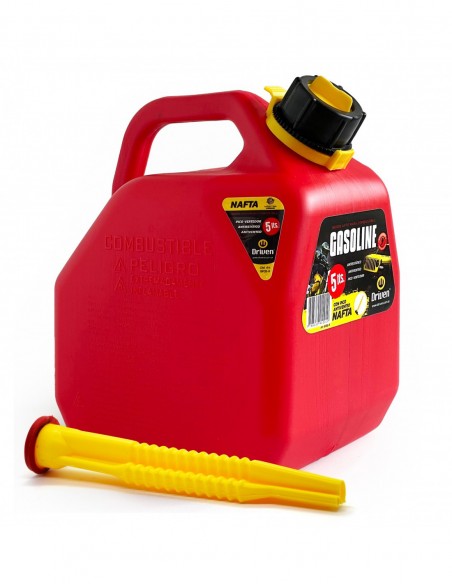Bidón para combustible 5 litros rojo