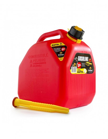 Bidón para combustible 10 litros rojo