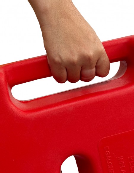 Bidón para combustible extra chato 20 litros rojo manija