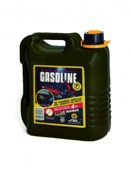Bidón extra chato para combustible 4 litros verde
