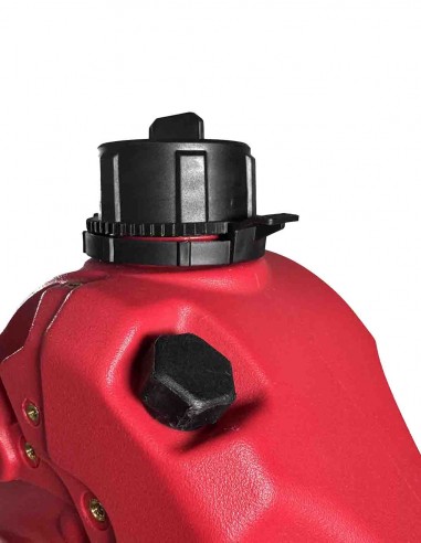 Bidón para combustible 6 litros rojo tapón