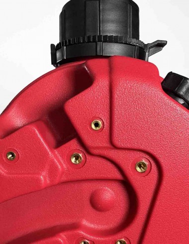 Bidón para combustible 6 litros rojo plastico