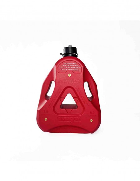 Bidón para combustible 6 litros rojo moto