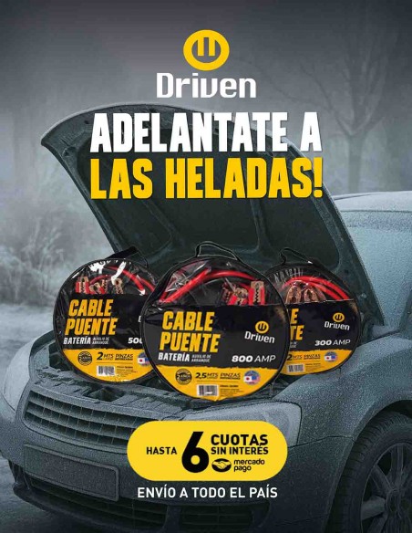 Cables puente de batería 300 AMP invierno