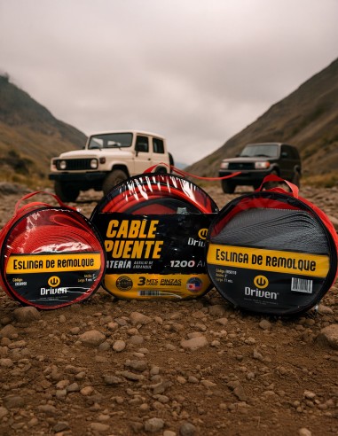 Cables puente de batería 1200 AMP 3mts 4X4