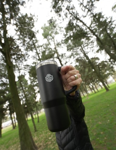 Vaso MUG acero inoxidable con manija térmico