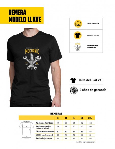 Remera de hombre modelo Mechanic