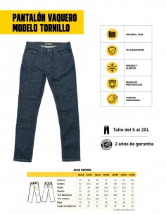 Pantalón vaquero modelo Tornillo 2