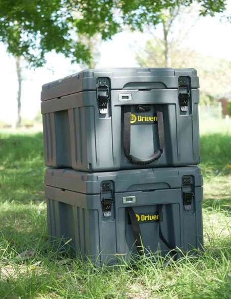 Caja baúl estanco 86 litros gris uso