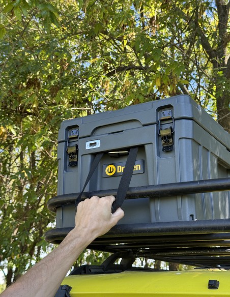 Caja baúl estanco 86 litros gris equipaje