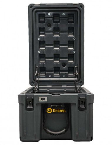 Caja baúl estanco 86 litros gris amortiguadores