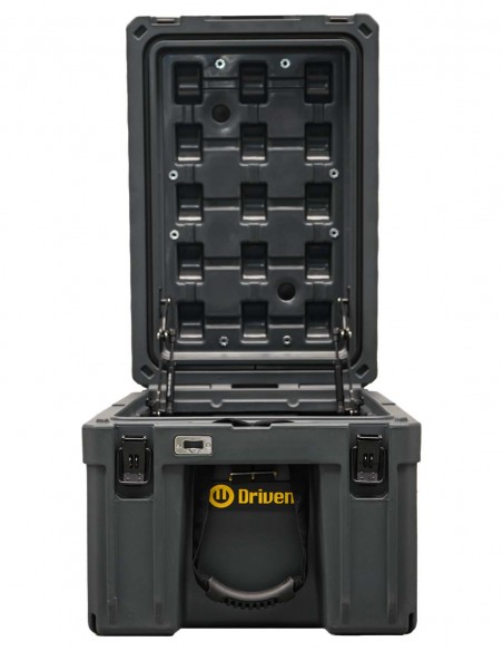 Caja baúl estanco 86 litros gris amortiguadores