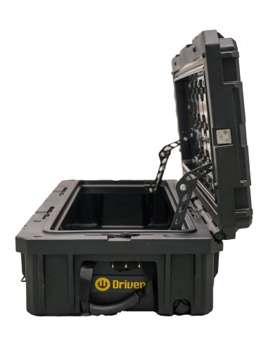 Caja baúl estanco 95 litros negro + Sistema de montaje porta equipaje