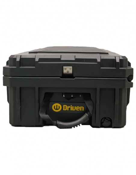 Caja baúl estanco 95 litros negro + Sistema de montaje aventuras