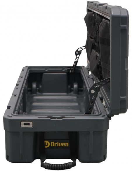 Caja baúl estanco 128 litros gris + Sistema de montaje amortiguador