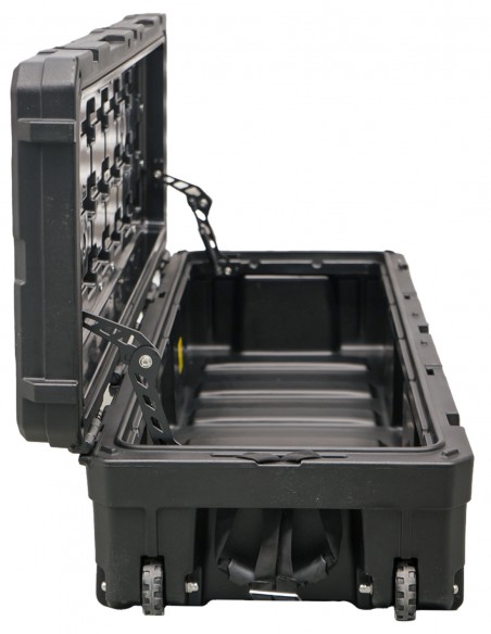 Caja baúl estanco 128 litros negro ruedas