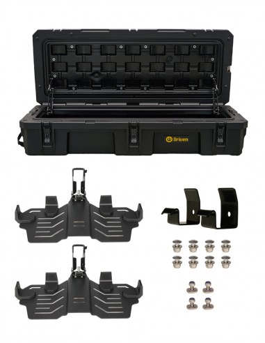 Caja baúl estanco 95 litros negro + Sistema de montaje