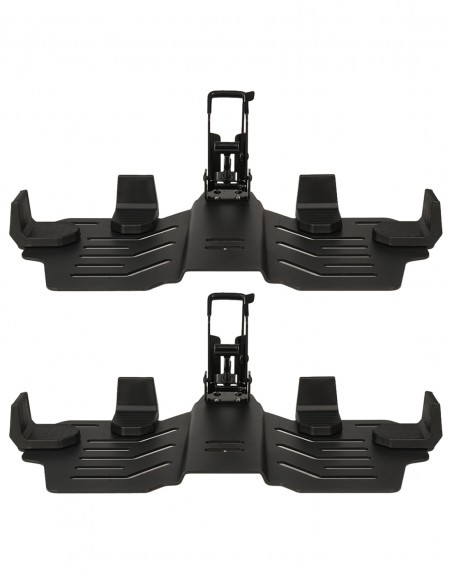 Caja baúl estanco 95 litros negro + Sistema de montaje x2