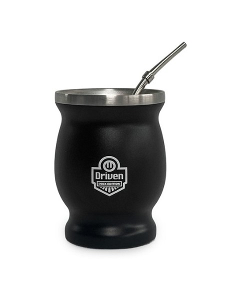Mate de acero inoxidable 230 ml negro