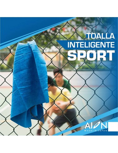Toalla deportiva absorbente AION azul